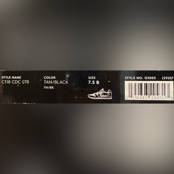 Women’s Coach Sneakers C118 CDC STR Tan Black US 7.5 - Picture 4 of 12